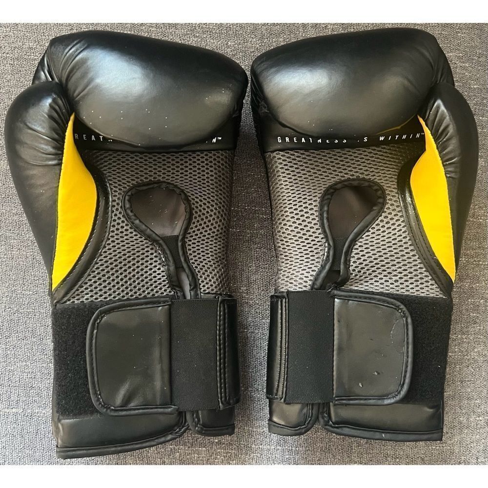Everlast Elite Pro Style Training Gloves, Black, Size L 14 oz